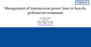 Management of transmission power lines in heavily polluted environments - Sediver
